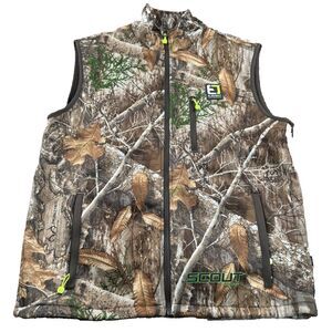 Element Outdoors Hunting Vest Scout Series Men's L Realtree Edge Camo Full Zip